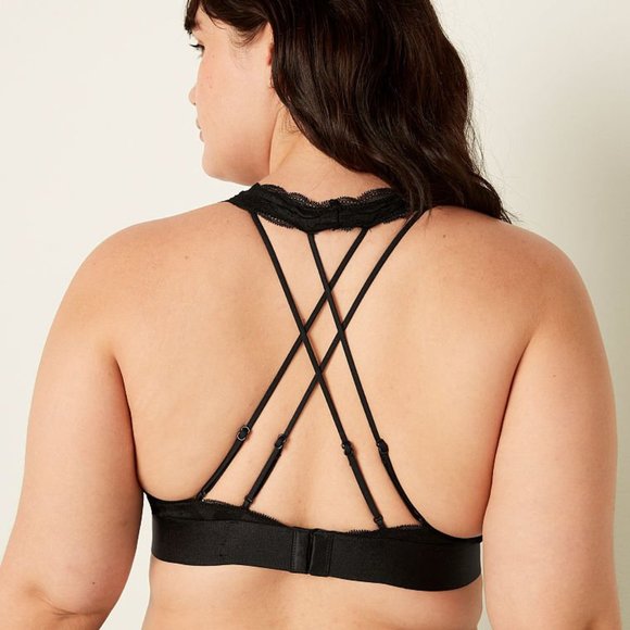 PINK Lace Halter Bralette - Brand new with tags - Picture 3 of 5